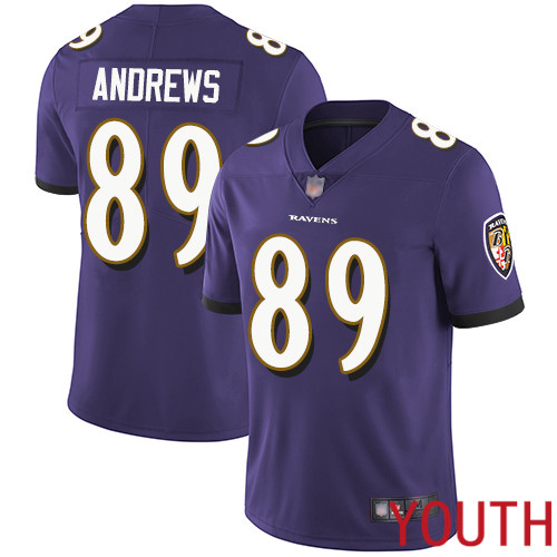 Baltimore Ravens Limited Purple Youth Mark Andrews Home Jersey NFL Football #89 Vapor Untouchable